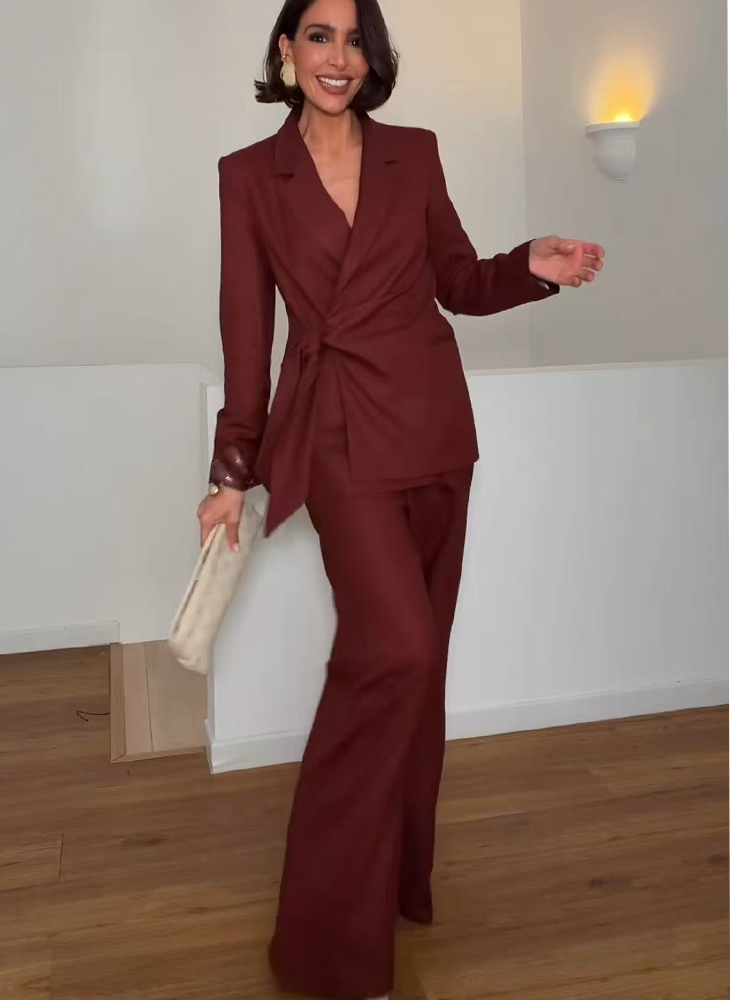 Formal Wear Women Us - Mode Kantoor Dames Blazer Broekpak Elegant