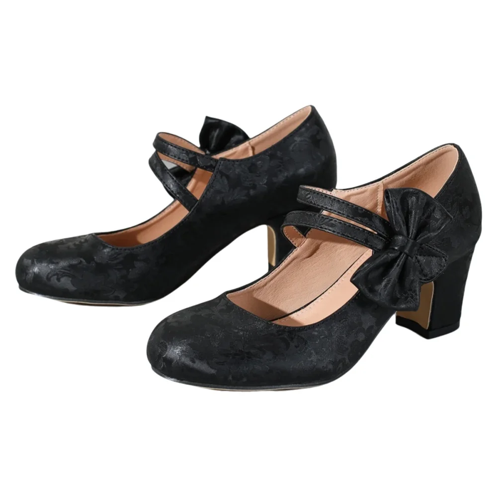 Women Formal Wear Shoes - Grote dames schoenen met strik, Mary