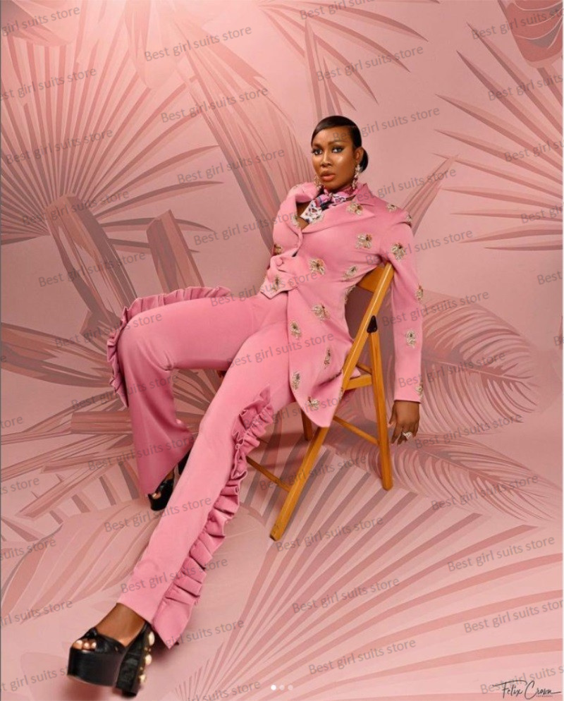 Roze Bruiloft Damespak Set Bla - Women'S Formal Wear For A Wedding recensie en prijs