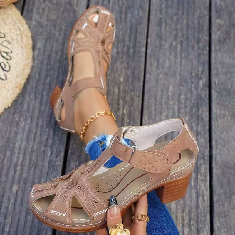 Damessandalen Middelhoge blokh - Formal Women Daily Wear Sandals recensie en prijs