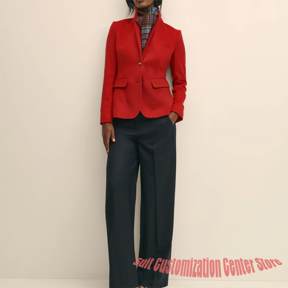Marineblauwe wollen kleding vo - Women Formal Wear Outfits recensie en prijs