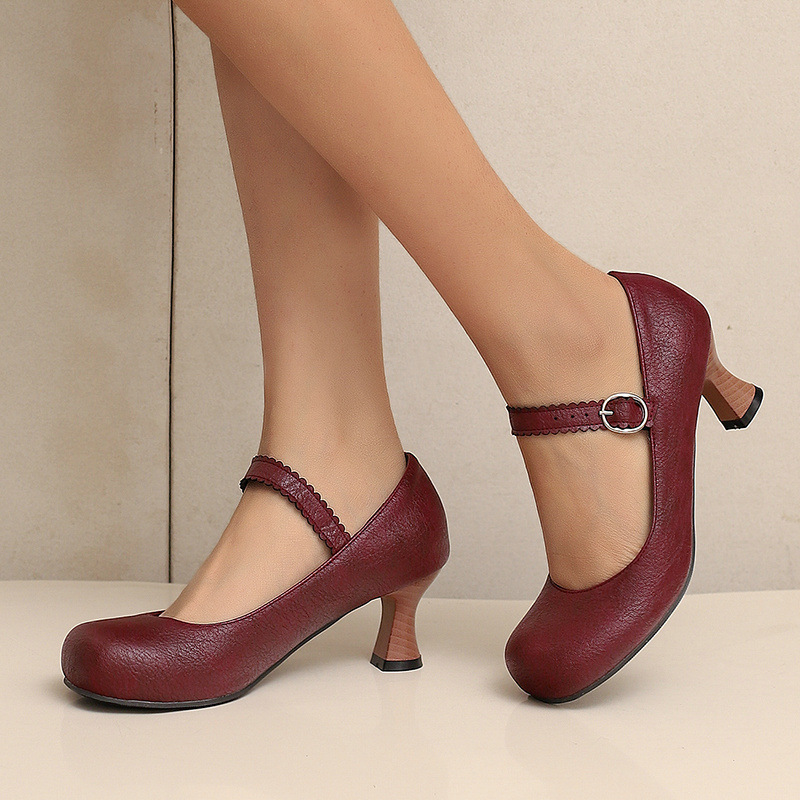 Dames Retro Mary Jane Pumps Ro - Women Formal Wear Shoes recensie en prijs