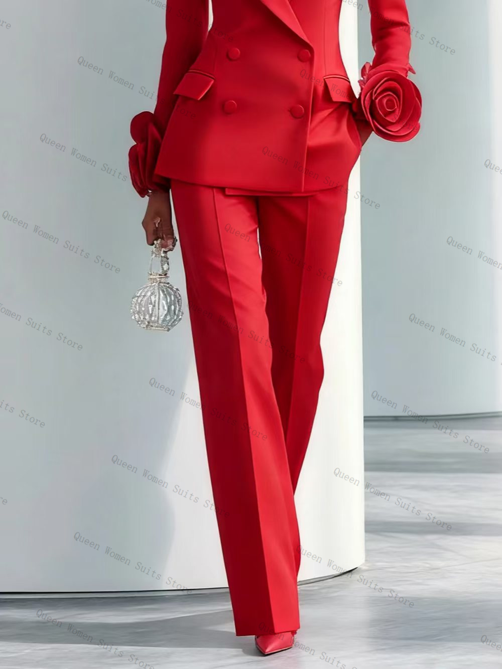 Luxe Rode Vrouwen Pak Set 2-de - Women'S Formal Wear For A Wedding recensie en prijs