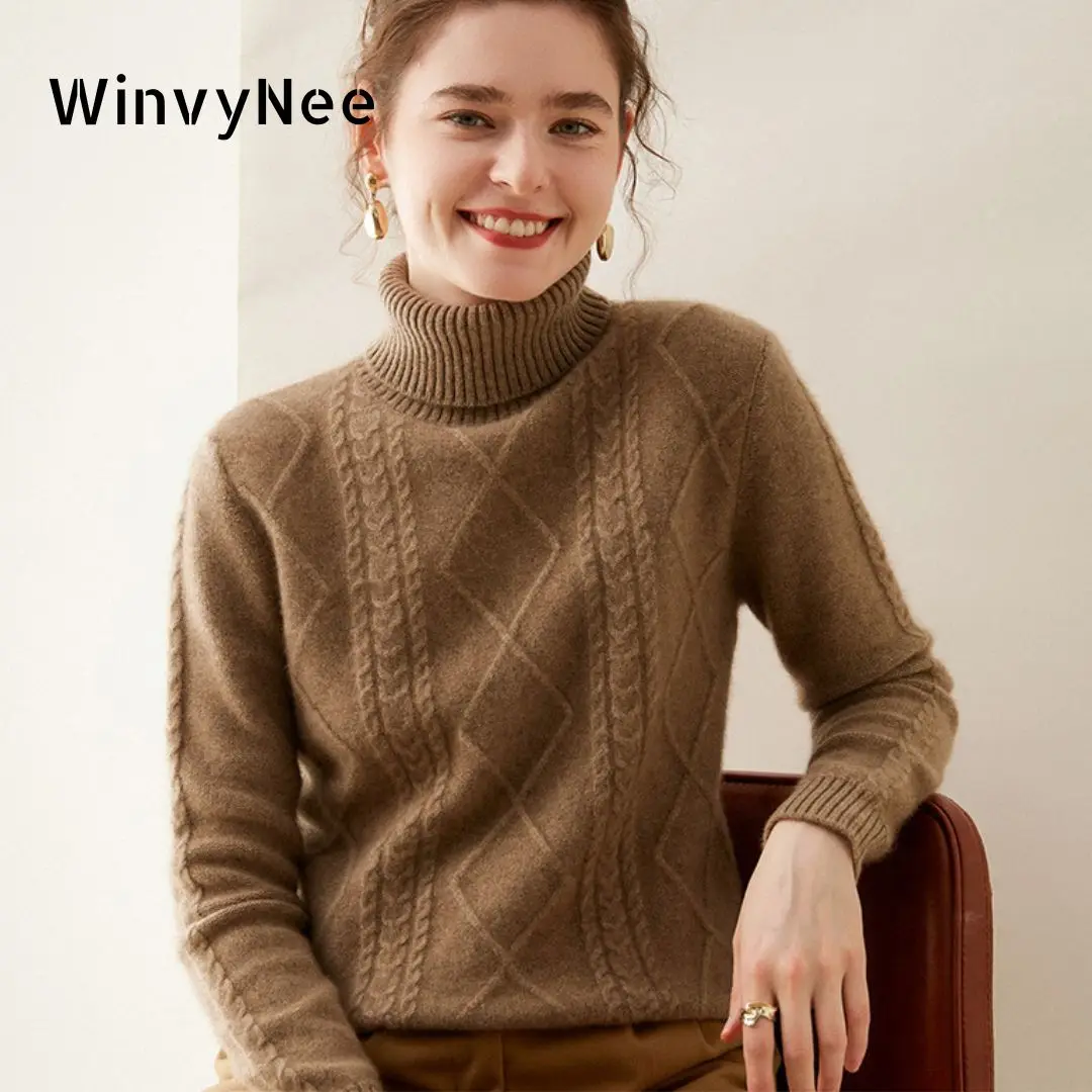 WinvyNee Dames Kasjmierwollen  - Cashmere Sweater Formal recensie en prijs