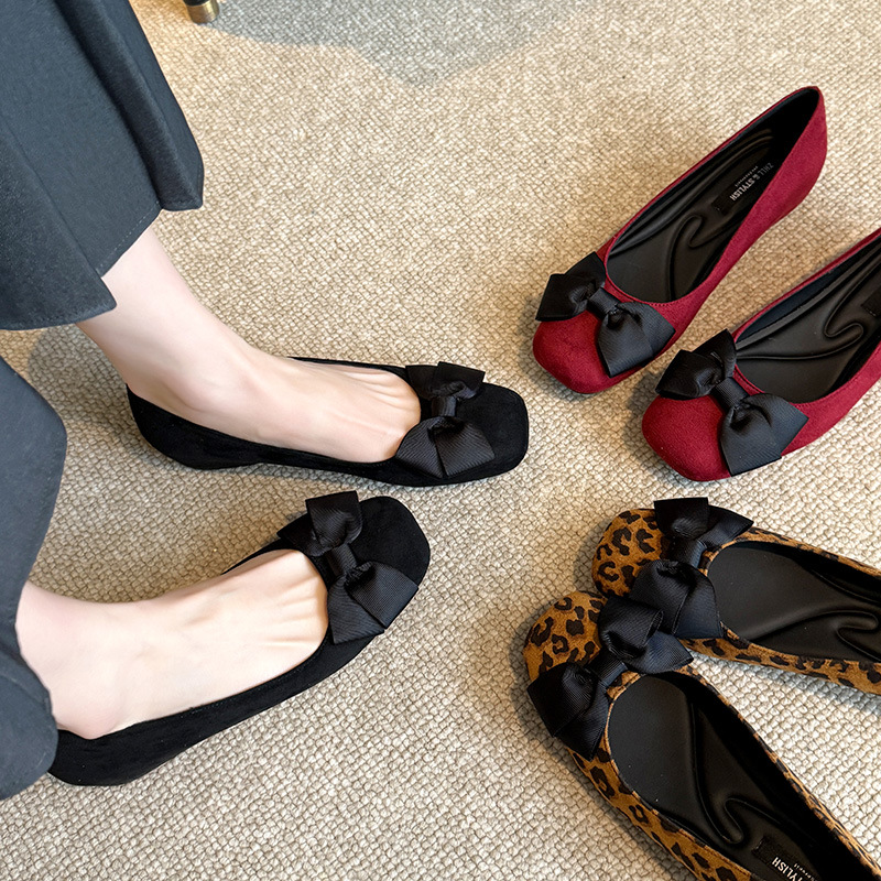 Meerkleurige suède ballerina's - Women Formal Wear Shoes recensie en prijs