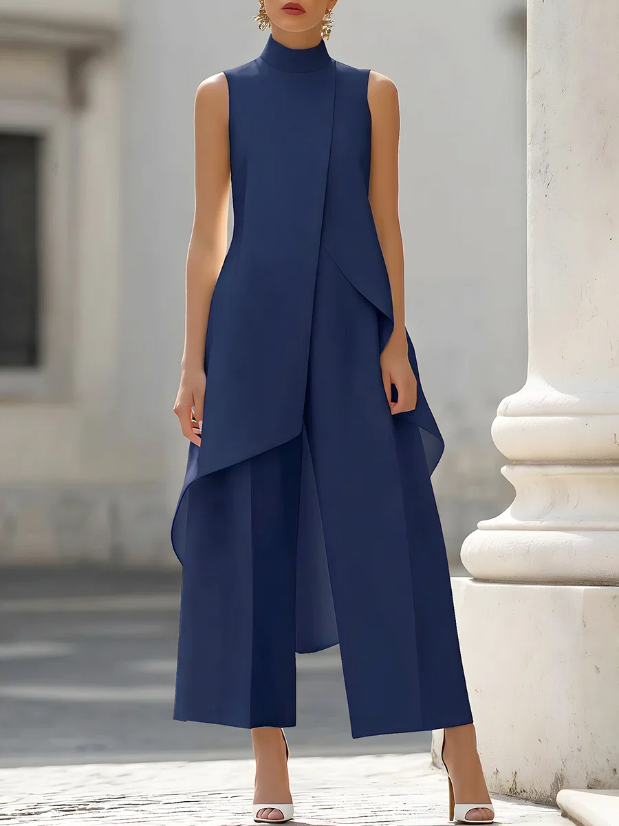 Mouwloze jumpsuit met hoge hal - Formal Wear Women Us recensie en prijs