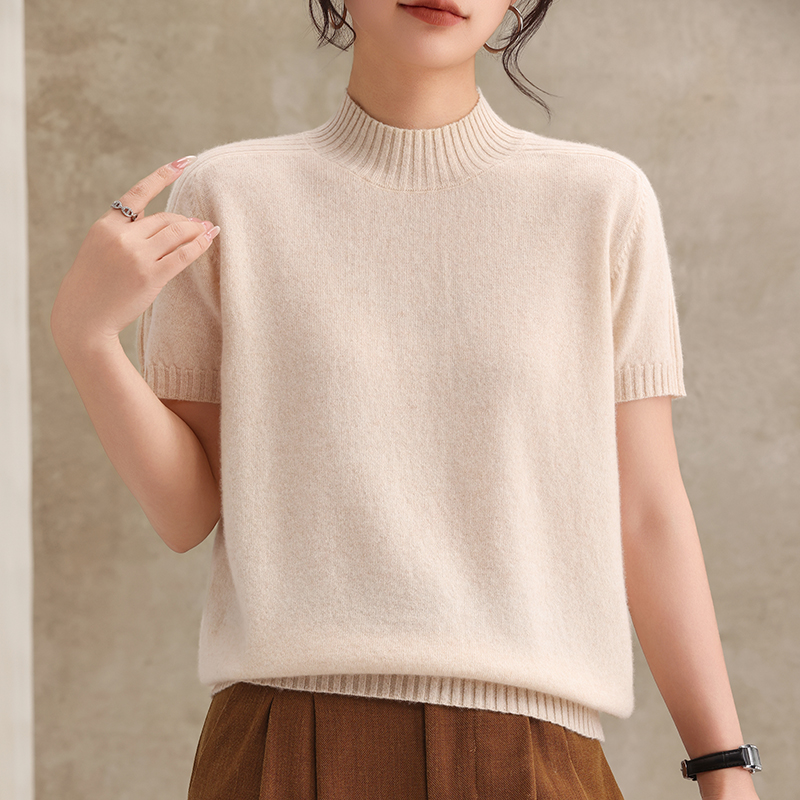 Gebreide trui met korte mouwen - Cashmere Sweater Formal recensie en prijs